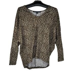 HYFVE Leopard Long Sleeve Top Small NWT